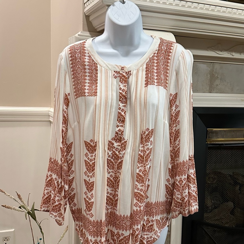 Pale Sky blouse.